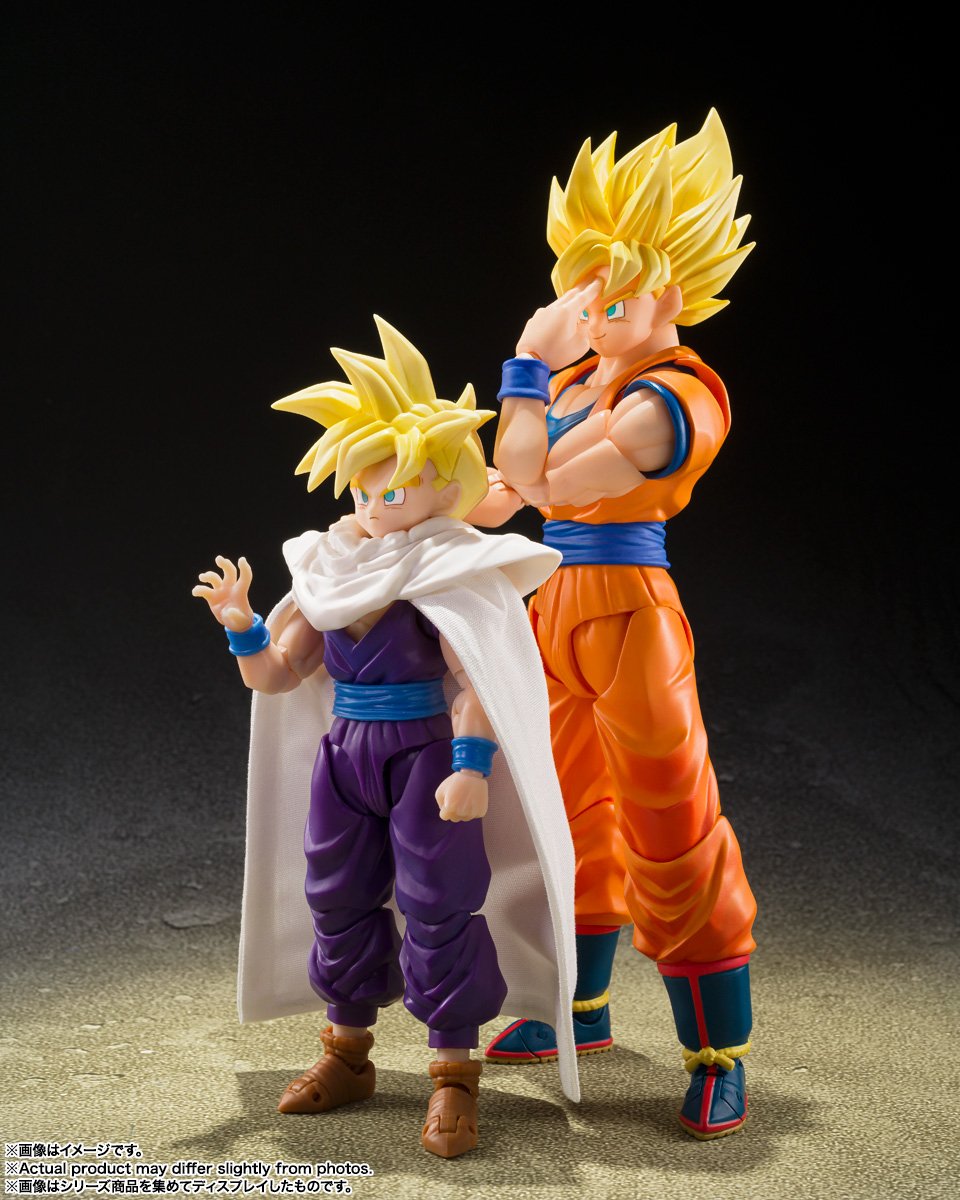 S.H.Figuarts 七龍珠 超級賽亞人孫悟空與孫悟飯 官方商品圖